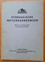 Ate, Doku, Hydraulische Motorradbremsen, Wirkungsweise Bayern - Bruckberg bei Landshut Vorschau