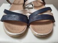 Cityline Sandalen, blau / creme, Damen / Mädchen, Gr. 40 Sachsen - Drebach Vorschau