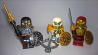 Minifiguren Ninjago 3 Ninjas mit Waffen in blau,weiß und rot Niedersachsen - Zeven Vorschau