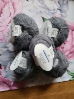 Mohair Wolle Junghans grau silber 5×25gramm Hessen - Knüllwald Vorschau