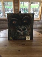 Tier Bild Gorilla  gemalt lustig Kunst Deko Geschenk  Ausverkauf Niedersachsen - Bomlitz Vorschau