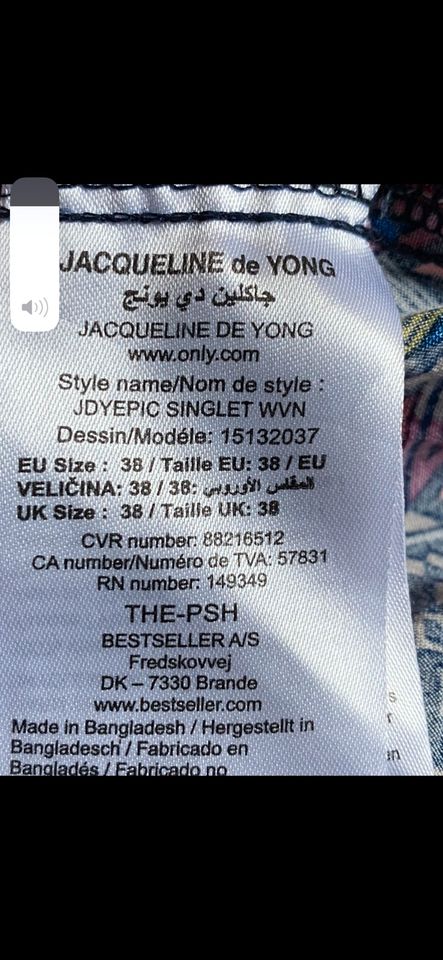 Blusentop Top 38 Jacqueline de Yong mehrfarbig top Zustand in Emden