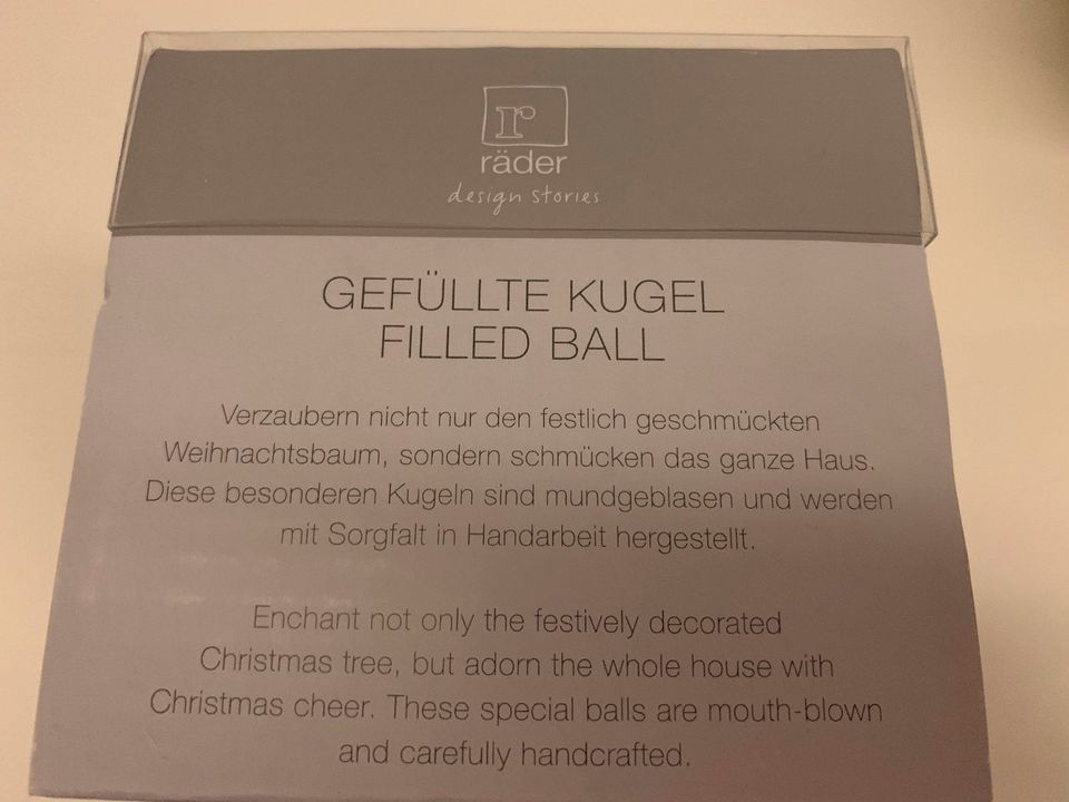 Weihnachtsbaumkugel Räder Love Mistelzweig 3 x Kugelfreunde in Rietberg