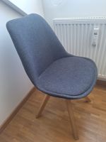 Moderner Stuhl Skandi Look, Stoffpolster, grauer Stuhl, Holzbeine München - Milbertshofen - Am Hart Vorschau