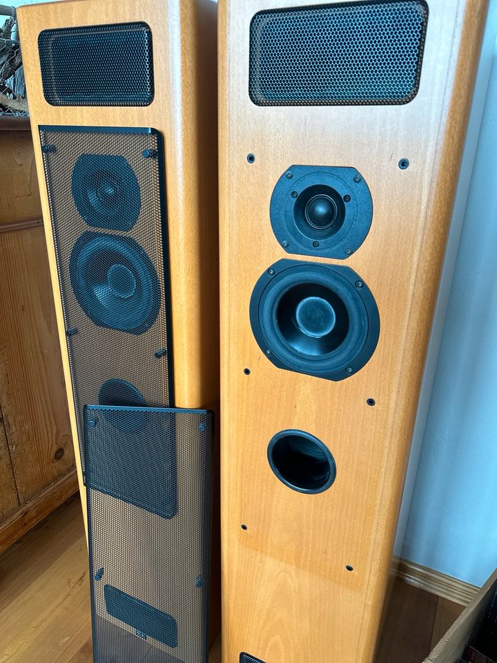 T&A Lautsprecher - Stereoboxen 140 Watt in Echtholz Kirschbaum in Ortenberg