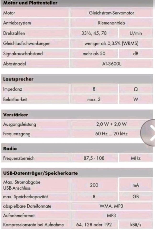 SilverCrest USB-Plattenspieler KH 2431 in Moers