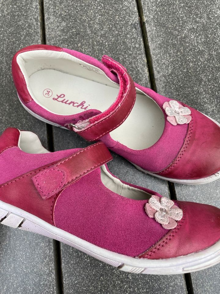 Lurchi Mädchen Schuhe Gr 34 pink Leder in Lutherstadt Wittenberg