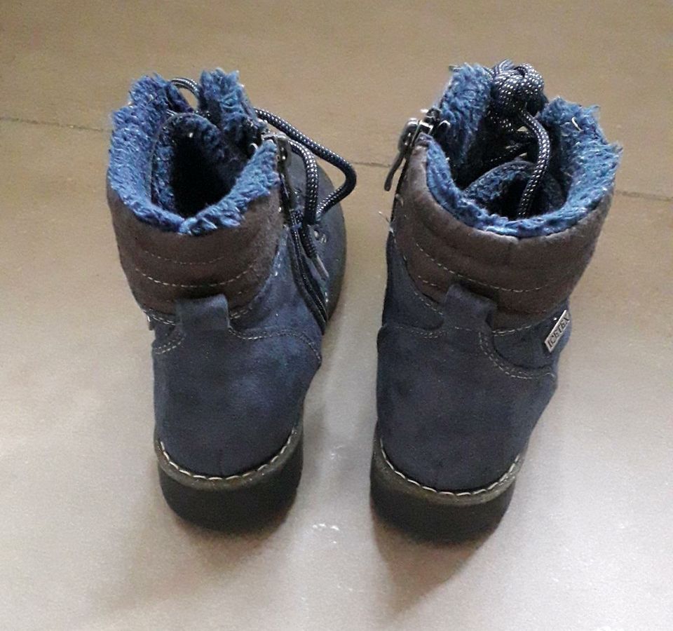 Schuhe Boots dunkelblau Glitzer Größe 33 in Dinklage
