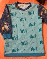 Langarmshirt, Shirt, angeraut, Gr. 98-104, handmade, Monster AG Brandenburg - Drebkau Vorschau