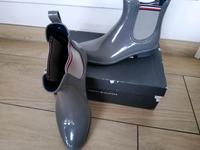 Tommy Hilfiger Signature Rain Boots Gummistiefel grau gold 41 Rheinland-Pfalz - Thalfang Vorschau