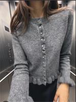 Zara Cardigan grau Rüschchen M Sachsen - Altenberg Sachs Vorschau