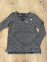 Gina Ernstings Family 36 S | Pullover grau gestreift Anker Hessen - Hainburg Vorschau