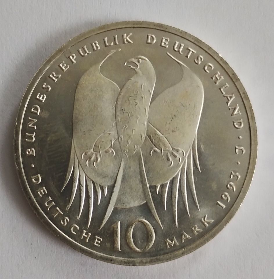 10 DM Silbermünze 0,625 Silber 1993 Robert Koch Münze in Trogen