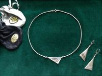 Schmuck-Set vom Gold-schmied Silber-Kette Collier und Ohrringe Niedersachsen - Syke Vorschau