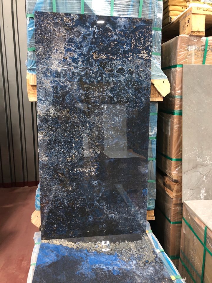 Feinsteinzeug Bodenfliesen Wandfliesen 120x60cm LITHIUM OXID BLUE in Gelsenkirchen