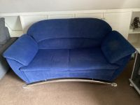 schönes zeitloses Sofa blau Alcantara Optik Schleswig-Holstein - Hemdingen Vorschau