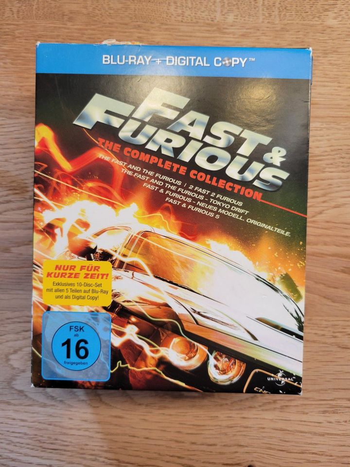 Fast & Furious Bluray 1 2 3 4 5 - 5 Bluray im Schuber (keine DVD) in Rheda-Wiedenbrück