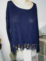 HOLLISTER Damen Pullover Top Gr. 38, 40 blau hauchdünn Spitze Baden-Württemberg - Bad Krozingen Vorschau