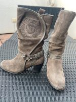 Stiefel Lederstiefel Cowboystiefel Marco Tozzi aus Leder Größe 38 Hessen - Wöllstadt Vorschau