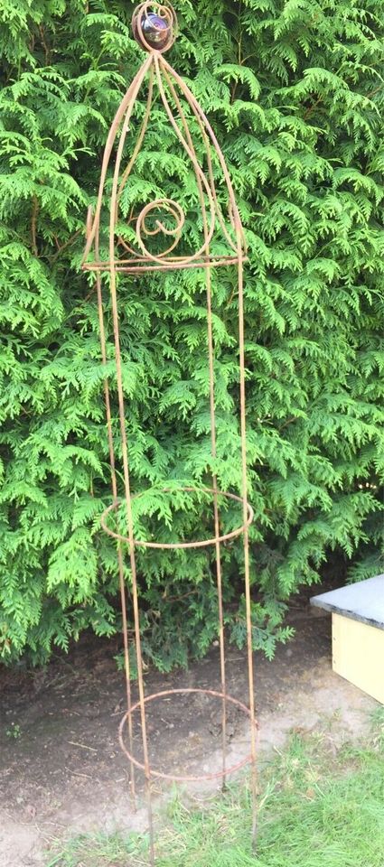 Rosensäule Obelisk Eisen 165 cm Rankhilfe Rosen-Gitter in Kamp-Lintfort