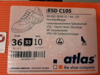 ATLAS SICHERHEITSSCHUHE SICHERHEITS SCHUHE ESD C105 GR. 36 10 Hessen - Nauheim Vorschau