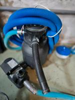 Poolpumpe, mit Sandfilter und Filtertopf für Metallw. Niedersachsen - Nordenham Vorschau