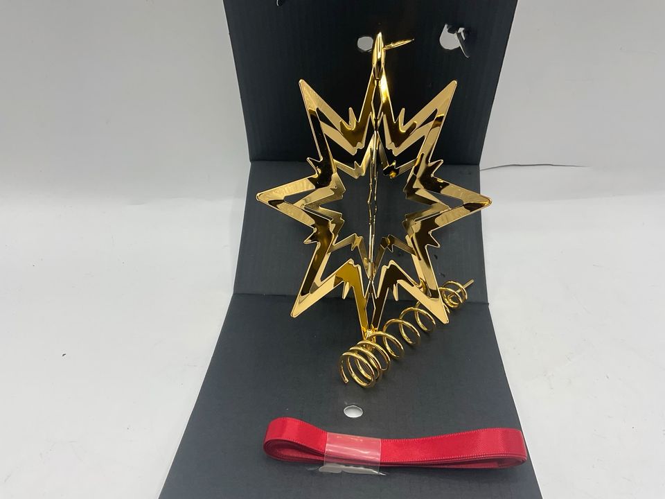 Georg Jensen Christbaumspitze Star klein Gold und Palladium in Ingersheim