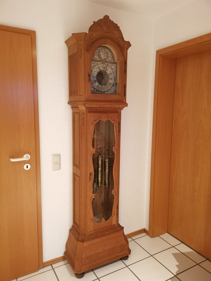 Retro Standuhr Gehäuse, Helles Holz, 30x60x210 cm Uhr Deko in Eitorf