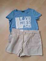 Jeans Shorts Neu + T-Shirt Neu*Schöne Kombi in 46* Hessen - Hofheim am Taunus Vorschau