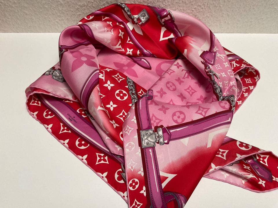 ❤️ Louis Vuitton ❤️ Confidential Escale Tuch M76132 Pink Rot OVP in Siegburg