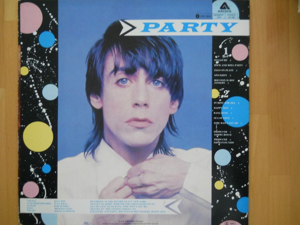 Iggy Pop - Party - Vinyl LP in Buckenhof Mittelfranken