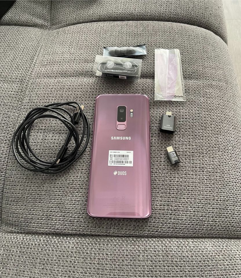 Samsung Galaxy S9+ 64GB mit Zubehör in Wittgensdorf