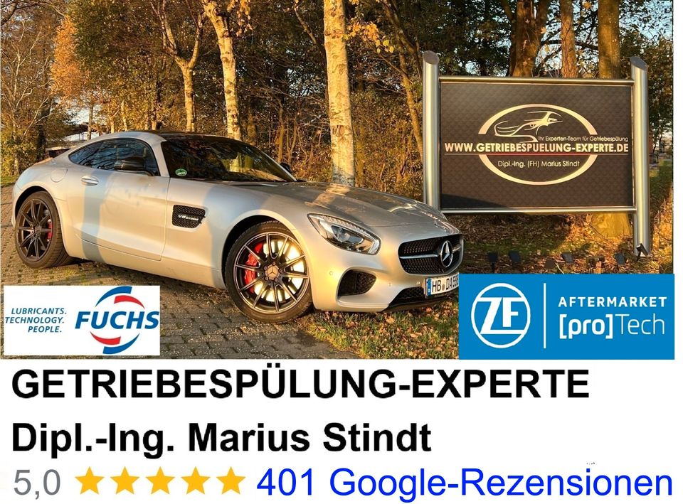 ZF [pro]Tech start Partner, Neues Spülsystem ohne schädlichen Reiniger !! Getriebespülung BMW Mercedes F10 F11 F30 F31 E60 E61 E70 W211 W212 W213 DSG CVT Audi Ford Opel 73 Getriebeölspülung Patent in Hückeswagen