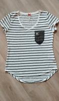 Key Largo T-Shirt L weiß blau gestreift Damen Bayern - Plattling Vorschau
