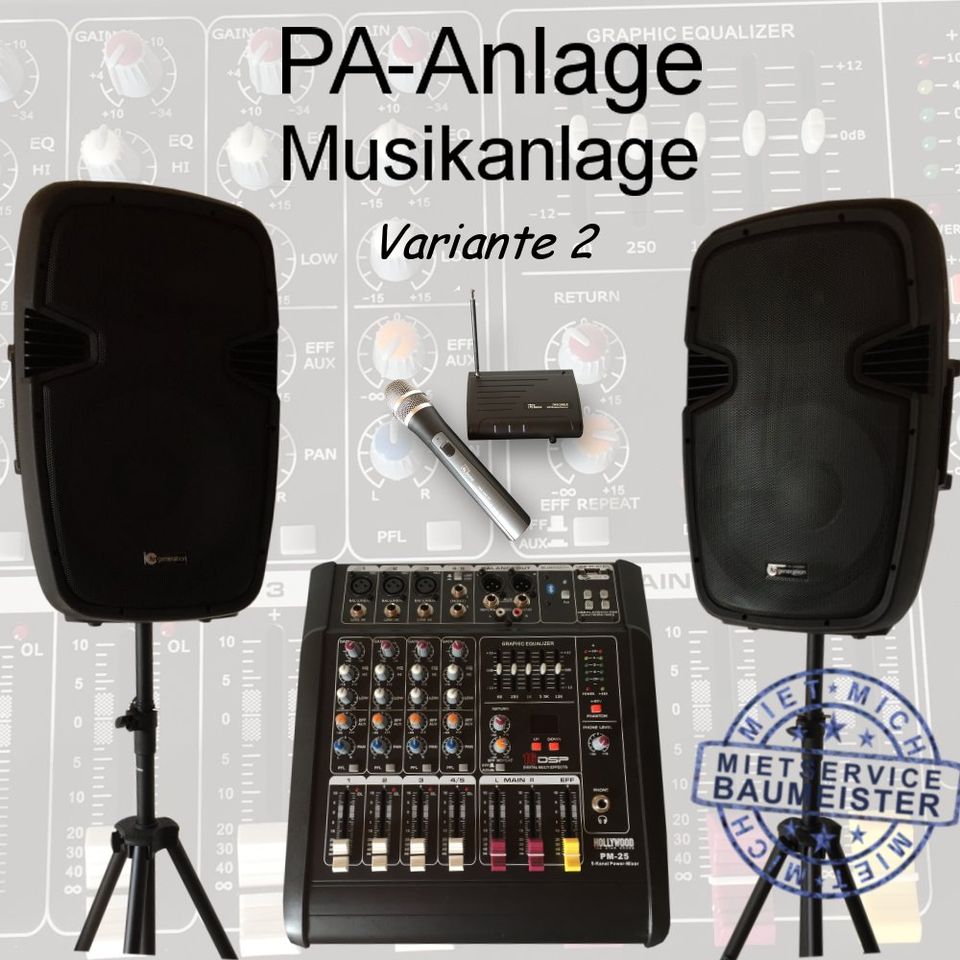 PA Anlage Musikanlage DJ Anlage zu vermieten mieten leihen in Balve