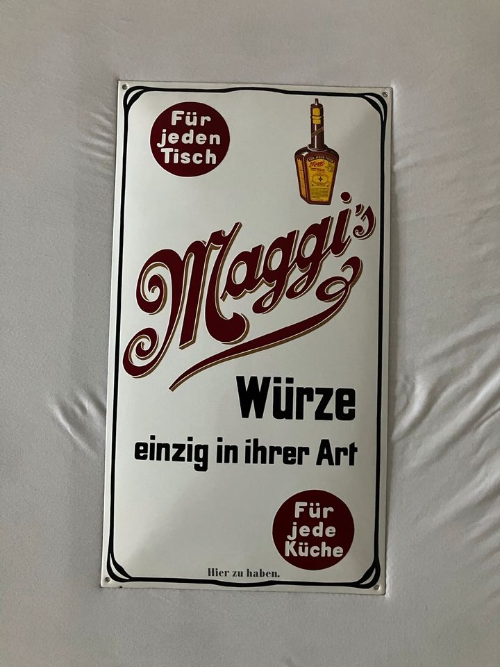 Emailschild MAGGI Emaille Schild 60x33cm Top Glanz Küche in Darmstadt