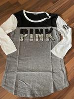 T-Shirt von PINK (Victorias Secret) mit glitzer Aufschrift Hessen - Rodgau Vorschau
