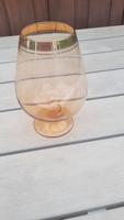 DDR-Nostalgie, Cognacschwenker mit Goldrand, orange mit Goldrand Thüringen - Erfurt Vorschau
