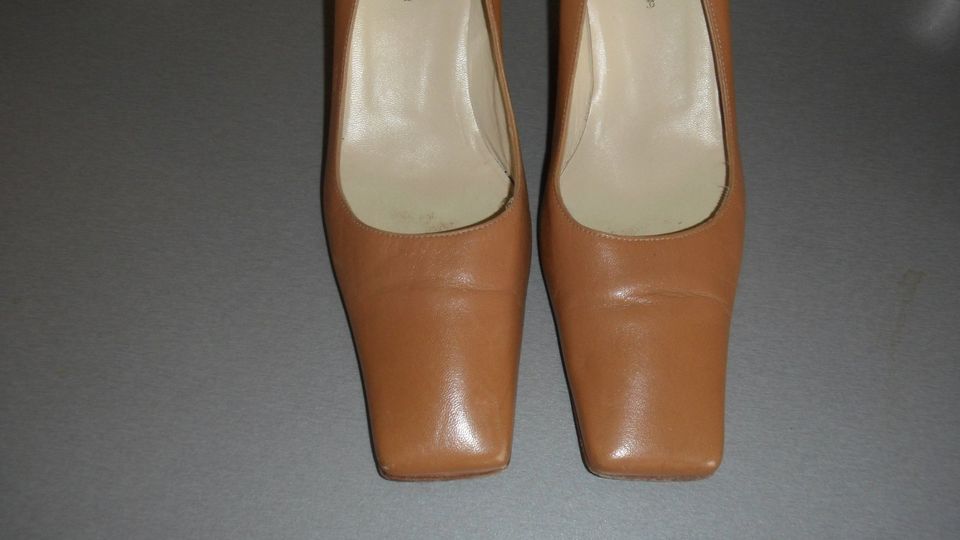 LUZIA MIRNAR Pumps, 39, cognac braun, alles Leder, inkl. Versand in München