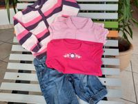 Sommer-Set (Capri S.Oliver, Strickjacke, 2 T-Shirt), rosa, blau Bayern - Marktleugast Vorschau