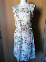 Zero Kleid Sommerkleid Creme pink grün gelb mit Blumen Gr.36 Bayern - Ebermannstadt Vorschau