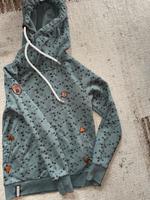 Naketano Kapuzenpulli Hoodie L grün mit Schwalben Bayern - Maisach Vorschau