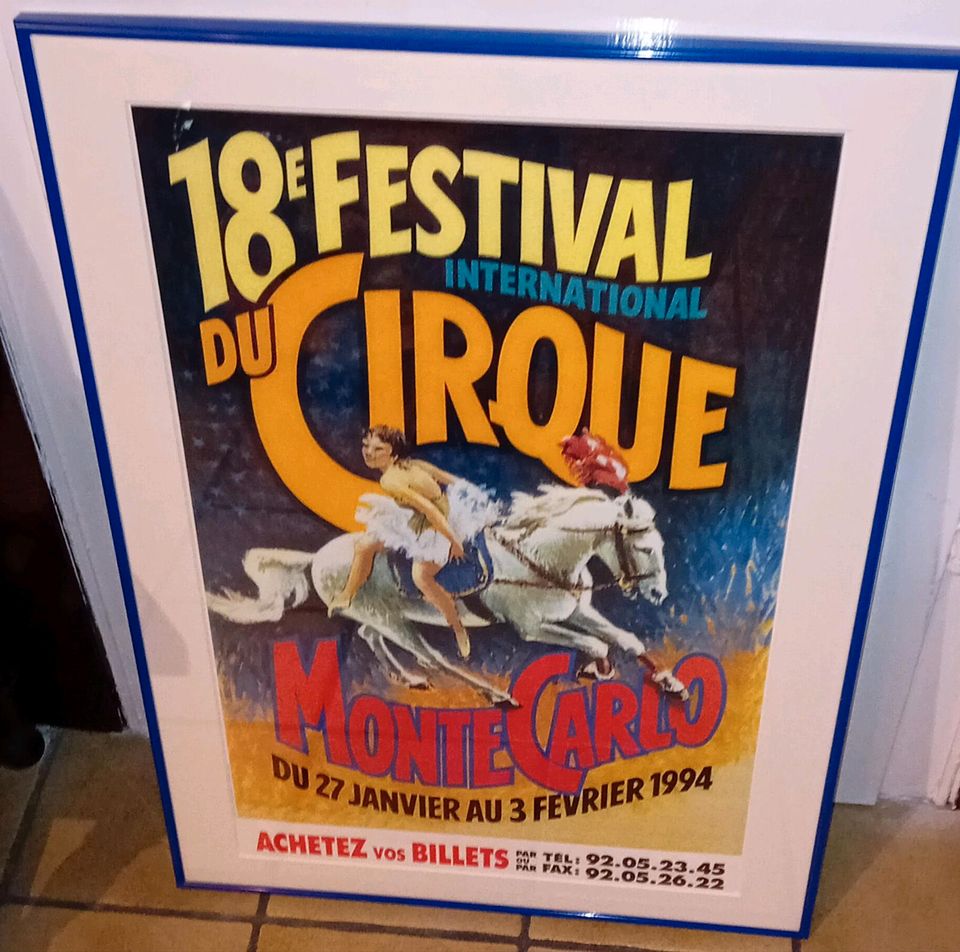 DU Cirque 18 Festival Monte Carlo Original Plakat 1994 in Düsseldorf