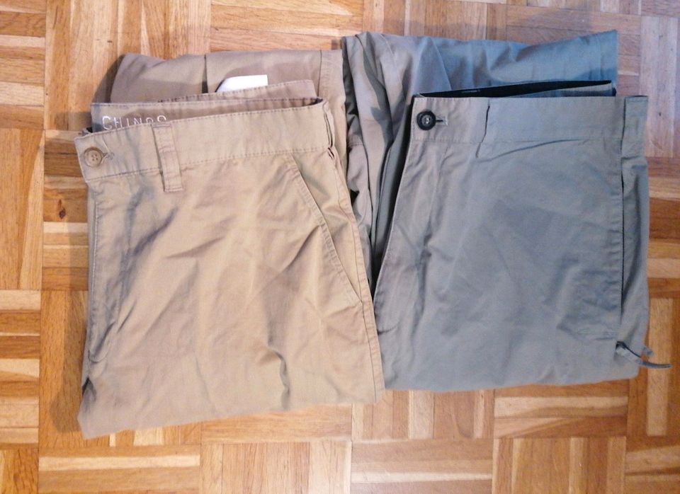 2 Hosen Größe 54 gardeur Chinos beige Globetrotter olive in Bad Aibling