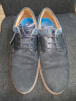 Schnürschuhe aus Leder Modell 'Milton' in dunkelblau Nordrhein-Westfalen - Solingen Vorschau