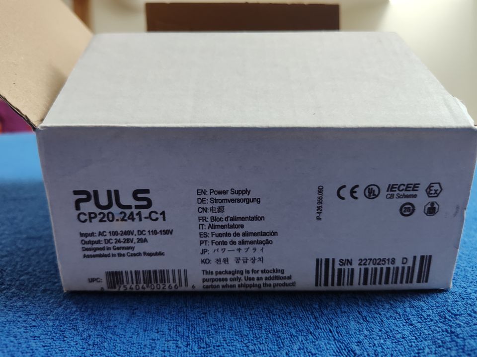 PULS CP20.241-C1 | Hutschienen-Netzteil | 24 V/DC | 20A | NEU in Hitzhofen