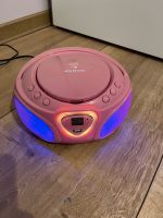 Tragbares CD Radio mit USB und Licht rosa Schleswig-Holstein - Großenaspe Vorschau