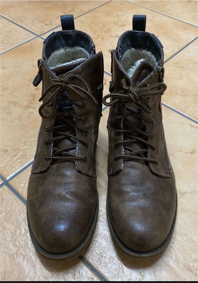 Gr. 44: Mustang Stiefel gefüttert, Boots, Haferl, Trachten Schuh in Aichach