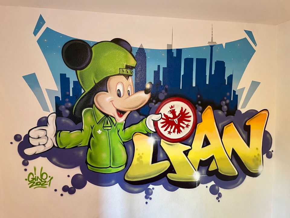 Graffiti Auftragsgemalerei / Kinderzimmer / Fassaden in Frankfurt am Main