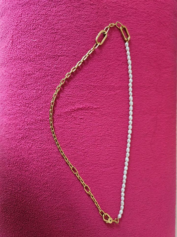 Pandora me schmale Halskette mit behandelten süßwasserzuchtperlen in Idstein